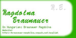 magdolna braunauer business card